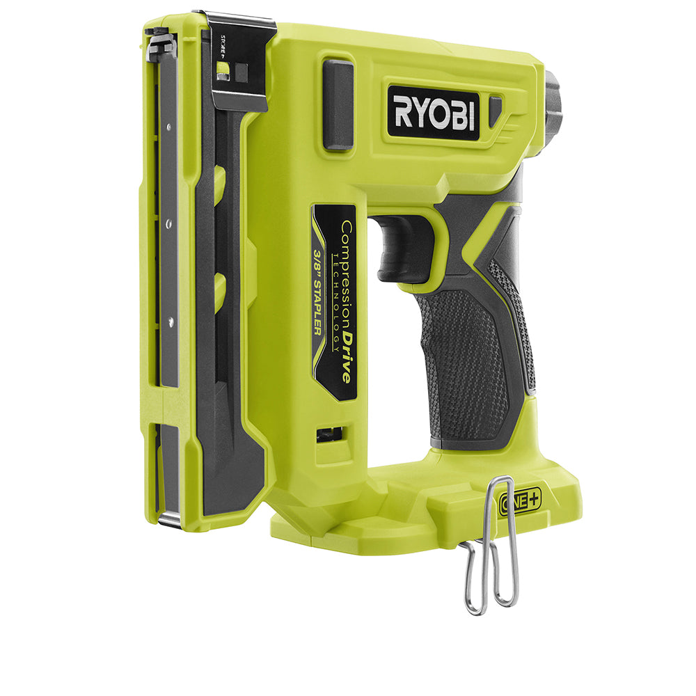 RYOBI P317 cordless 3/8-inch crown stapler, tool only