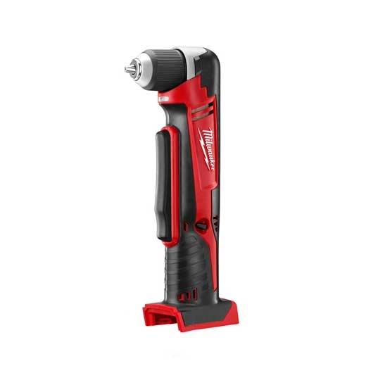 Manufacturer photo of Milwaukee 2615-20 drill with a right-angle chuck and empty battery mount