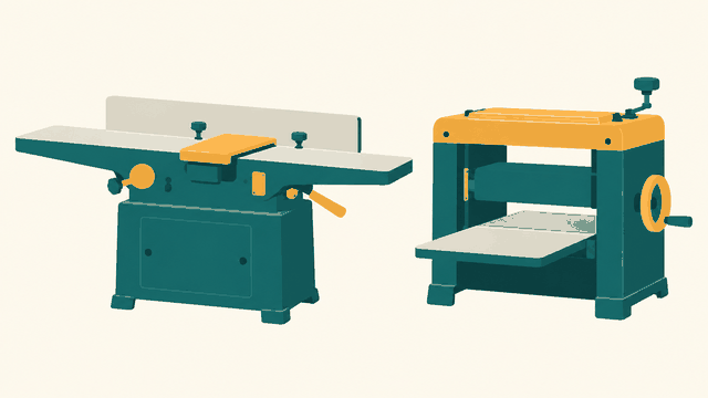 Editorial illustration of jointer planer
