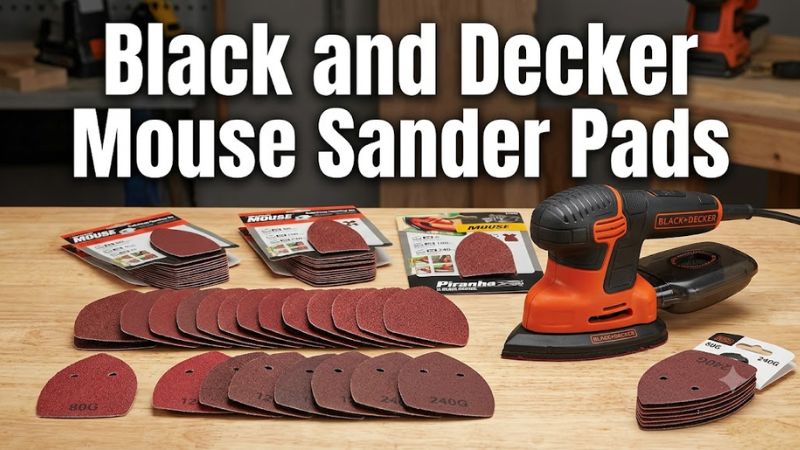 BLACK+DECKER Mouse Sander Pads: Sizes, Grits, Compatibility, and Replacement