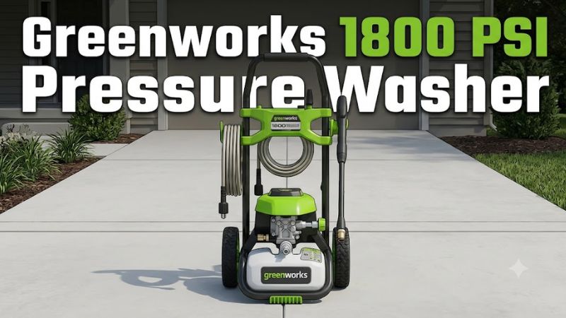 Greenworks 1800 PSI Pressure Washer Review: Price, Specs, and Is It Worth Buying?